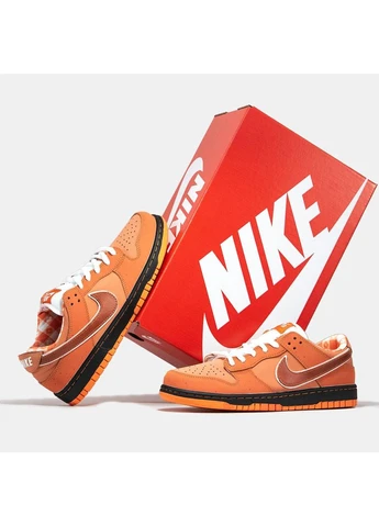 КРОССОВКИ ЖЕНСКИЕ NIKE CONCEPTS X SB DUNK LOW ORANGE LOBSTER НАЙК СБ ДАНК ОРАНЖЕВЫЕ No Brand оранжевые демисезоны (392003312)