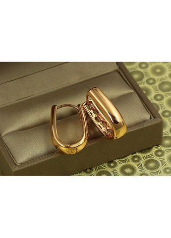 Серьги кольца Хuping Jewelry Массив 2,6 см золотистые Xuping Jewelry (350933698)