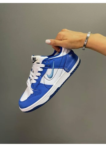 Білі кросівки чоловічі nike sb dunk university blue найк сб данк демісезон No Brand