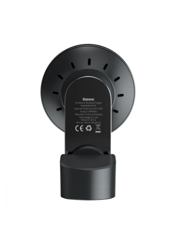 Автомобільний тримач з Бездротовим ЗП Big Energy 15W black Baseus (322245448)