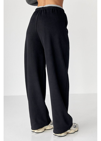 Широкі спортивні штани з начосом - світло-сірий колір Lurex (370601959)