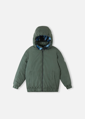 Зелена демісезонна пуховик двосторонній Reima FINNOO