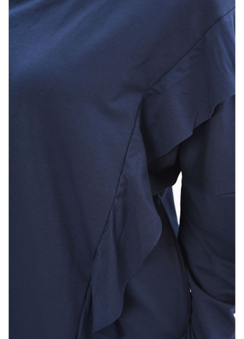 Кофта женская однотонная полубатальные синего цвета Let's Shop (366726291)