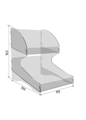 Підставка вітрина під батончики настільна 150х276х260 Ekostar (368306985)