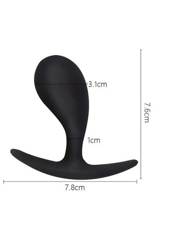 Силіконова анальна пробка "Якір" - 3,1 см - Анальні іграшки No Brand (370612009)