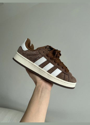 Коричневые демисезонные кроссовки мужские и женские adidas campus 00s brown | адидас кампус коричневые No Brand
