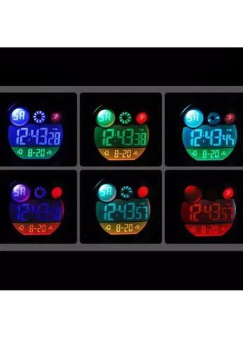 Дитячий спортивний годинник 1547 Kids (секундомір, будильник) Синій камуфляж Skmei (332635062)