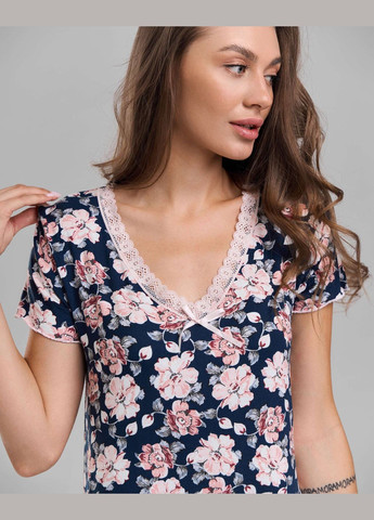 Жіноча сорочка з квітковим принтом Nicoletta (282596293)
