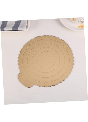 Подложка картонная для торта подставка кондитерская под торт D 24.5 см золотая (комплект из 10 шт.) Kitchen Master (289354718)