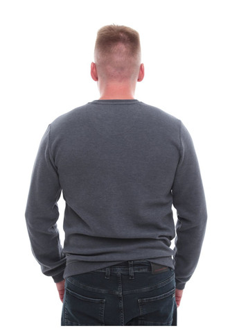 Темно-серый демисезонный джемпер мужской серый воротник мыс джемпер Bagarda Пряма