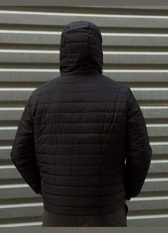 Черная демисезонная демисезонная стеганная куртка Vakko