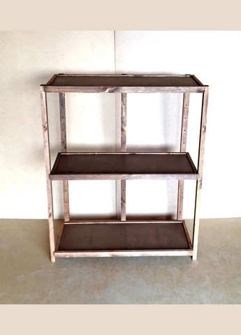 Етажерка розбірна з дерева Честер 3 полиці 40х100х130 капучино (ЄТЖ-8340100130) No Brand (327846355)