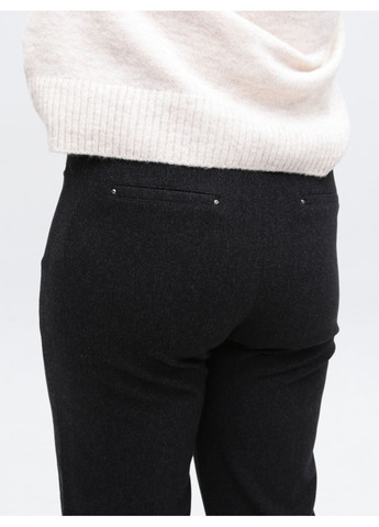 Штани жіночі чорні МОМ теплі на резинці Estensivo MOM (365813800)