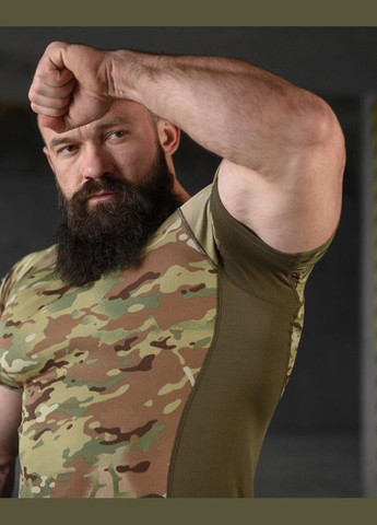 Тактична чоловіча потовідвідна футболка мультикам No Brand (317243842)