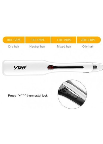 Профессиональный утюжок V-556 выпрямитель для волос с керамическим покрытием VGR (322426487)
