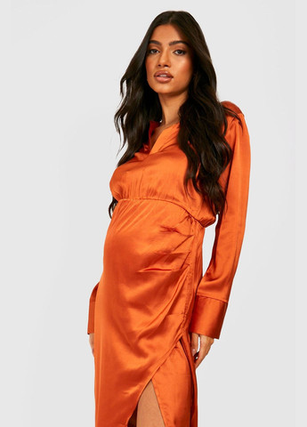 Теракотова сукня для вагітних Boohoo