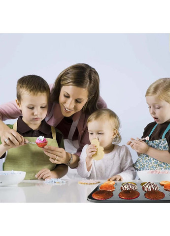 Форма для выпечки кексов и маффинов на 12 ячеек с антипригарным покрытием 35х26х2.3 см №2 Interos (371798324)