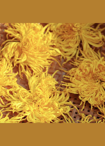 Чай Хризантема Жовта Королівська Чаєман, сушені квіти 4-6 см, вищий сорт 1 кг No Brand (335868422)