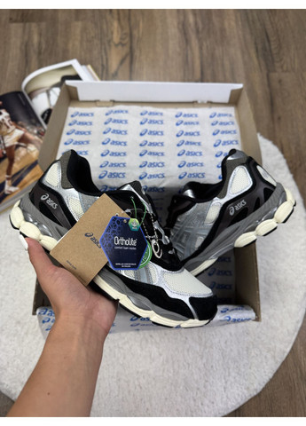 КРОСІВКИ ЖІНОЧІ ASICS GEL-NYC 1090 WHITE BLACK GREY АСІКС ГЕЛЬ НЮК 1090 No Brand сірі демісезони (367168871)