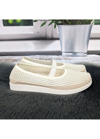 Балетки жіночі бежеві сітка з еко-шкірою Paolla (342058692)