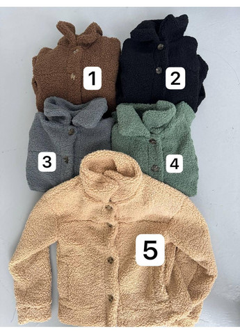 Графітова демісезонна куртка жіноча з текстурної овчини на підкладці тепла укорочена тедді стилі zara куртка-піджак No Brand Ted C8