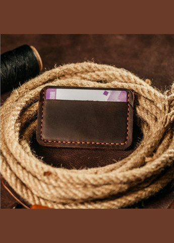 Картхолдер кожаный, стильный органайзер чехол из кожи для 4 банковских карт No Brand (333705317)