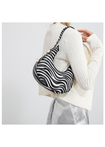 Женская сумка багет 9243 через плечо далматинец зебра леопардовая No Brand (366871863)