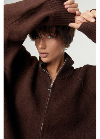 Коричневый демисезонный кардиган Lurex