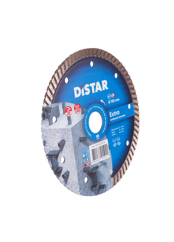 Круг алмазний відрізний Extra Turbo 150 x 22.23 Турбо диск бетон цегла 10115028012 (10035) Distar (286423604)