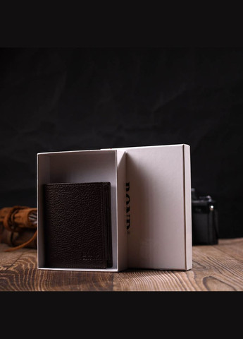 Стильный мужской бумажник небольшого размера из натуральной кожи 21993 Bond (331910098)
