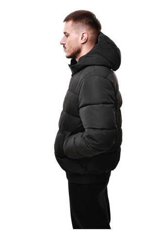 Чорна зимня куртка зимова чоловіча No Brand