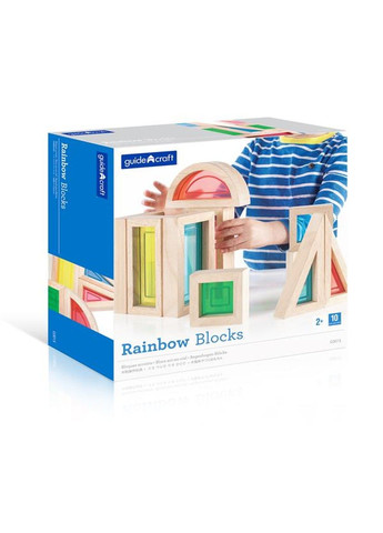 Кубики Block Play Большая радуга, 14 см, 10 шт. (G3015) Guidecraft (331173887)