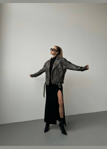 Черная демисезонная куртка N.Family