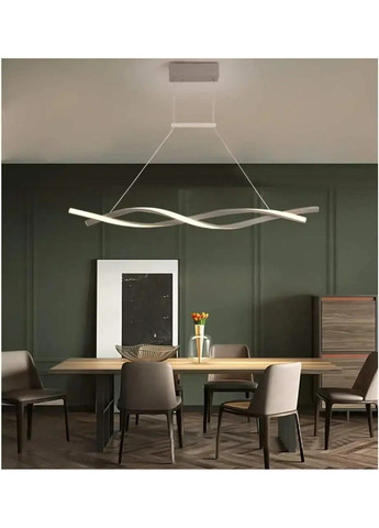 Світлодіодна люстра Хвиля PJ802 (Сірий) 80см No Brand (331640359)