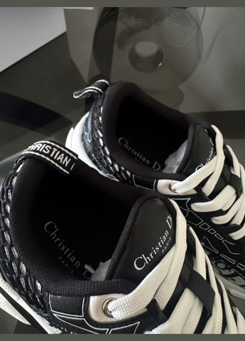 Кросівки жіночі Dior Chrono Sneaker Black Grey | Діор Хроно Сніке чорні No Brand чорні демісезони (347223378)