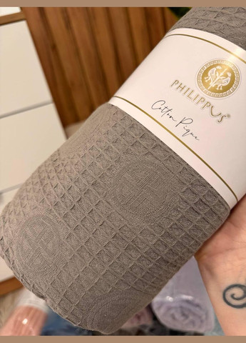 Простирадло вафельне на диван ліжко 200х220 Коричневий (П4К-Prost-pike-001-05) No Brand (308755022)