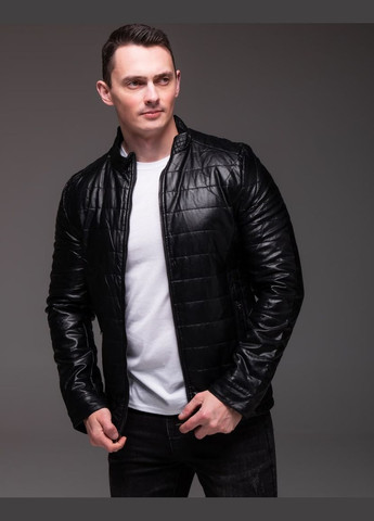 Чорна демісезонна куртка якісна еко-шкіра No Brand