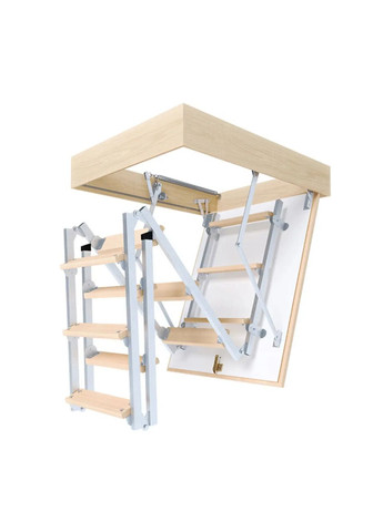 Лестница на чердак 90x60 Bukwood (265 см) ProfiLuxe ECO Metal Mini (336382714)