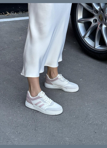 Цветные кроссовки женские демисезонные белые экокожа весна лето осень спортивные No Brand