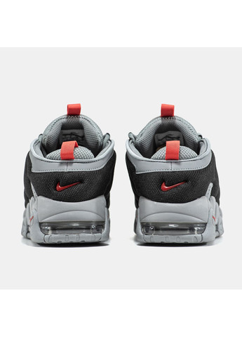 Сірі Осінні кросівки чоловічі nike air more uptempo low grey black | найк аір мор уптемпо сірі No Brand