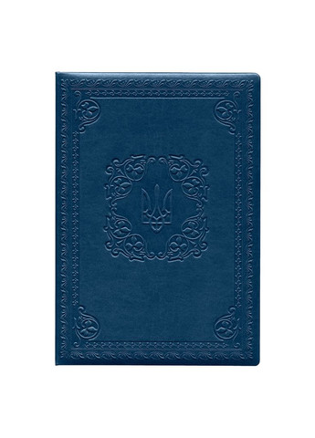 Папка сувенірна "Рамка з гербом" синя А4, обкладинка штучна шкіра Vivella Фабрика Поліграфіст (281999678)