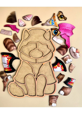 Контурний пазл "Україньский котик" ПСФ 127 Ubumblebees (297129413)