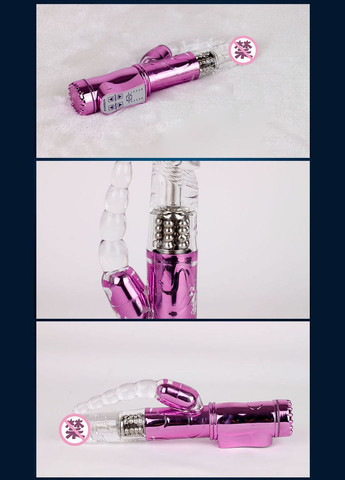 Многофункциональный вибратор Кролик с лубрикантом клубника 300 мл для стимуляции ануса и точки G No Brand (340914387)