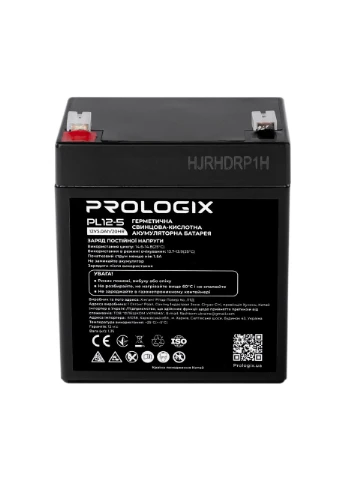 Аккумуляторная батарея 12V 5AH (PL12-5) AGM Prologix (393534459)