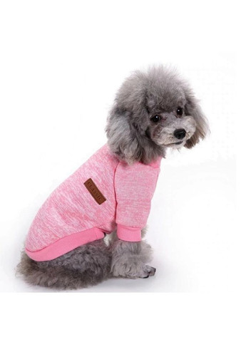 Кофта рябая для собак и котов Pink розовая L Ecotoys (276394215)