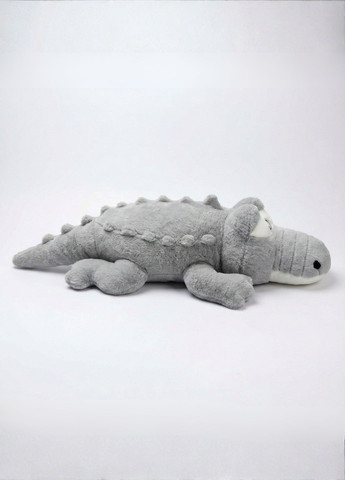 М’яка іграшка сірий крокодил 100 см плюшева подушка My Kigu (371647029)