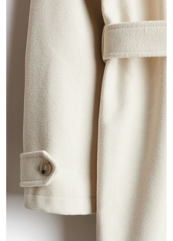 Бежеве демісезонне Двобортне пальто H&M