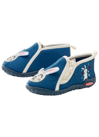 Детские синие тапочки Lupilu на высоком каблуке для девочки - фото