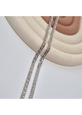 Серебряная плоская цепочка цепь Ромб плоский см серебро 925 пробы Родированное 811р3/60 7.50г Nobrand (367908366)