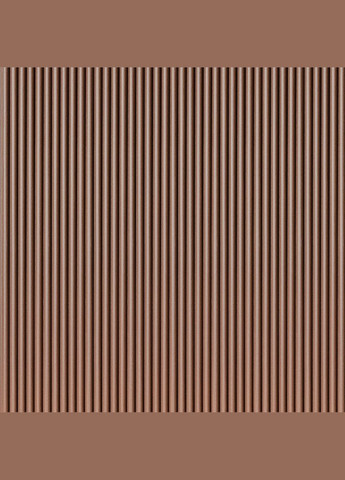 Декоративна WPC кругла стінова рейка 3000*152*15мм (D) SW-00001872 Sticker Wall (316187183)